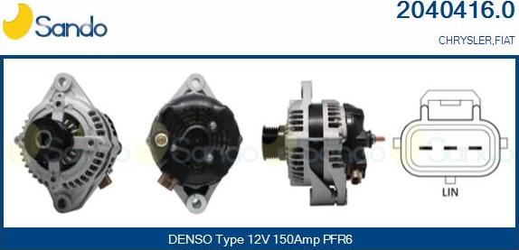 Sando 2040416.0 - Alternator car-mod.net