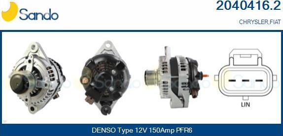Sando 2040416.2 - Alternator car-mod.net