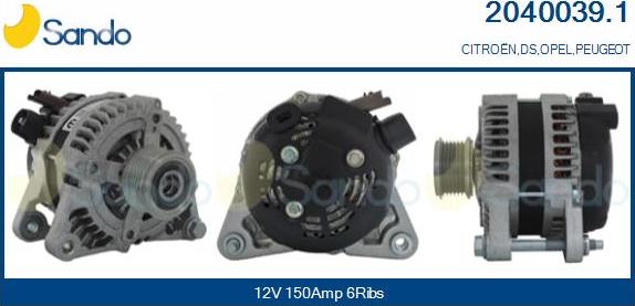 Sando 2040039.1 - Alternator car-mod.net