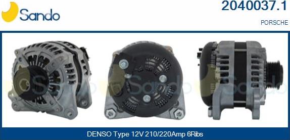 Sando 2040037.1 - Alternator car-mod.net