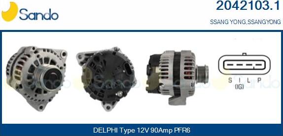 Sando 2042103.1 - Alternator car-mod.net