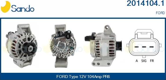 Sando 2014104.1 - Alternator car-mod.net