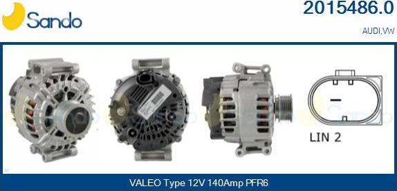 Sando 2015486.0 - Alternator car-mod.net