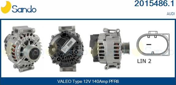 Sando 2015486.1 - Alternator car-mod.net