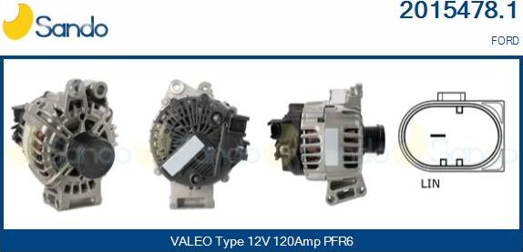 Sando 2015478.1 - Alternator car-mod.net