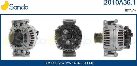 Sando 2010A36.1 - Alternator car-mod.net