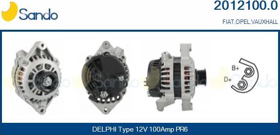 Sando 2012100.0 - Alternator car-mod.net