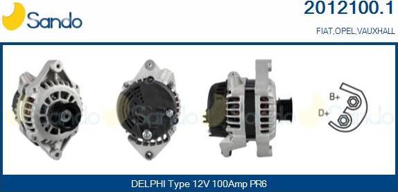 Sando 2012100.1 - Alternator car-mod.net