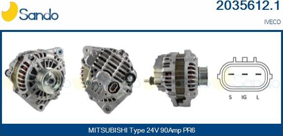 Sando 2035612.1 - Alternator car-mod.net