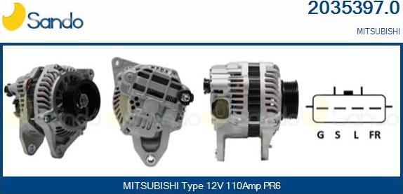 Sando 2035397.0 - Alternator car-mod.net