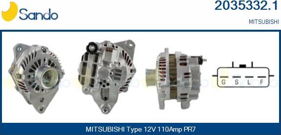 Sando 2035332.1 - Alternator car-mod.net