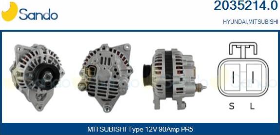 Sando 2035214.0 - Alternator car-mod.net