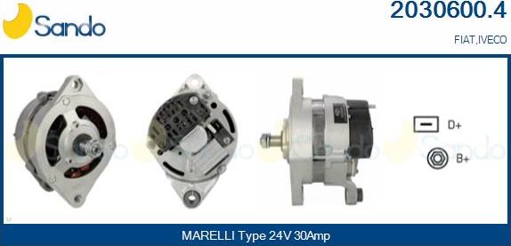 Sando 2030600.4 - Alternator car-mod.net