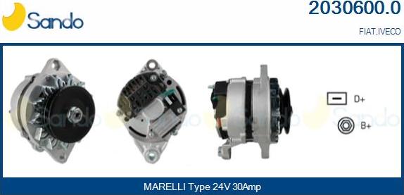 Sando 2030600.0 - Alternator car-mod.net