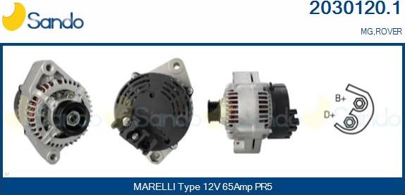 Sando 2030120.1 - Alternator car-mod.net
