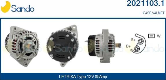Sando 2021103.1 - Alternator car-mod.net