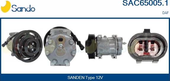 Sando SAC65005.1 - Compressor, air conditioning car-mod.net
