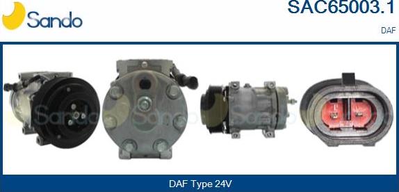 Sando SAC65003.1 - Compressor, air conditioning car-mod.net