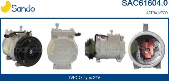 Sando SAC61604.0 - Compressor, air conditioning car-mod.net
