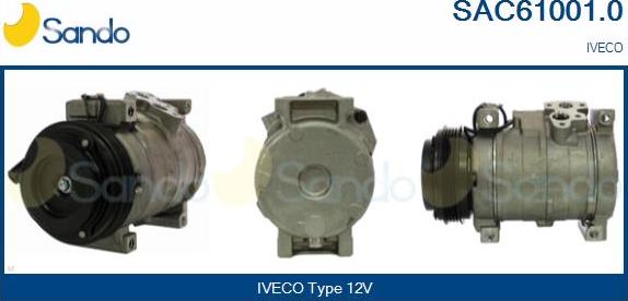 Sando SAC61001.0 - Compressor, air conditioning car-mod.net