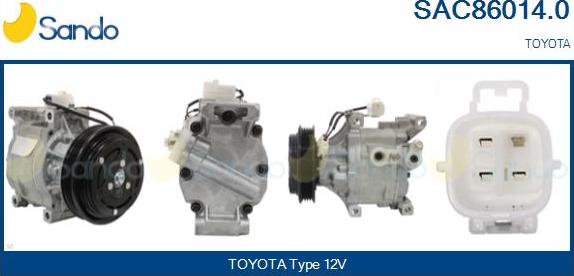 Sando SAC86014.0 - Compressor, air conditioning car-mod.net
