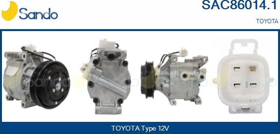 Sando SAC86014.1 - Compressor, air conditioning car-mod.net