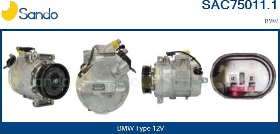 Sando SAC75011.1 - Compressor, air conditioning car-mod.net