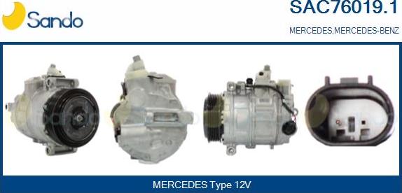 Sando SAC76019.1 - Compressor, air conditioning car-mod.net