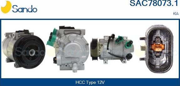 Sando SAC78073.1 - Compressor, air conditioning car-mod.net