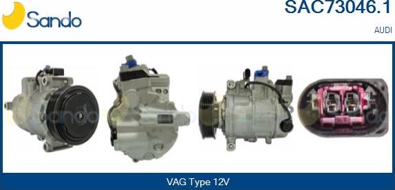 Sando SAC73046.1 - Compressor, air conditioning car-mod.net