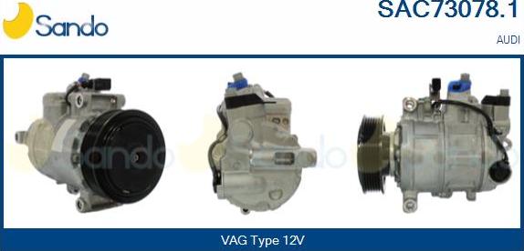 Sando SAC73078.1 - Compressor, air conditioning car-mod.net