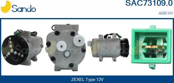 Sando SAC73109.0 - Compressor, air conditioning car-mod.net