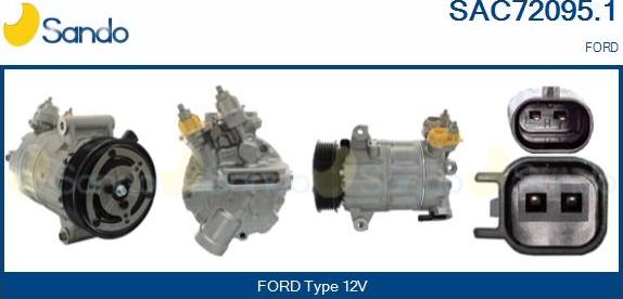 Sando SAC72095.1 - Compressor, air conditioning car-mod.net