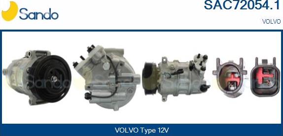 Sando SAC72054.1 - Compressor, air conditioning car-mod.net