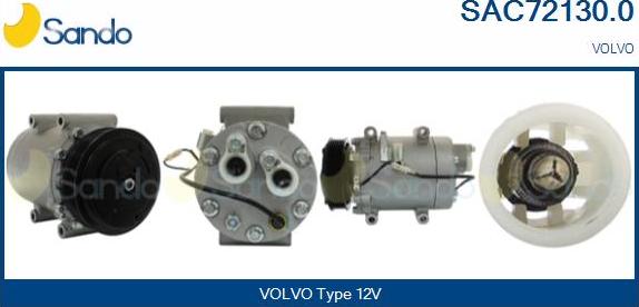 Sando SAC72130.0 - Compressor, air conditioning car-mod.net