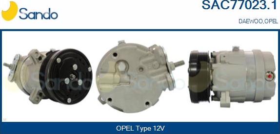 Sando SAC77023.1 - Compressor, air conditioning car-mod.net
