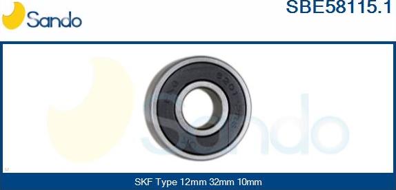 Sando SBE58115.1 - Bearing car-mod.net