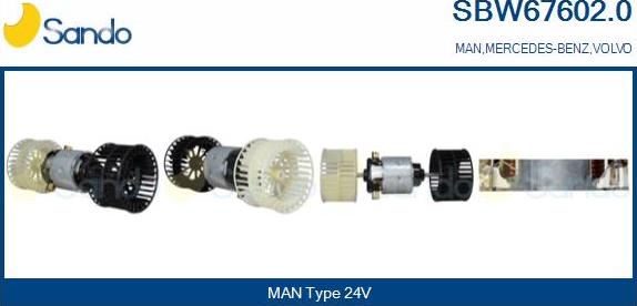Sando SBW67602.0 - Interior Blower car-mod.net