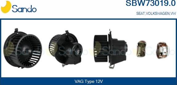 Sando SBW73019.0 - Interior Blower car-mod.net