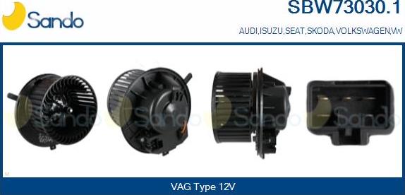 Sando SBW73030.1 - Interior Blower car-mod.net