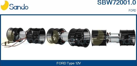 Sando SBW72001.0 - Interior Blower car-mod.net