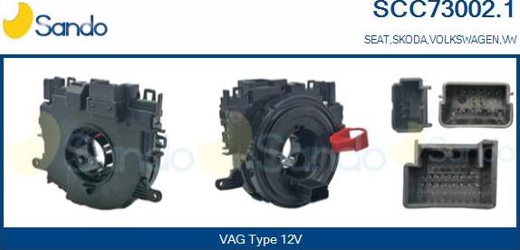Sando SCC73002.1 - Clockspring, airbag car-mod.net