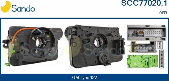 Sando SCC77020.1 - Clockspring, airbag car-mod.net
