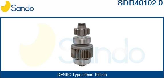 Sando SDR40102.0 - Bendix, starter pinion car-mod.net