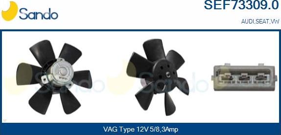 Sando SEF73309.0 - Fan, radiator car-mod.net