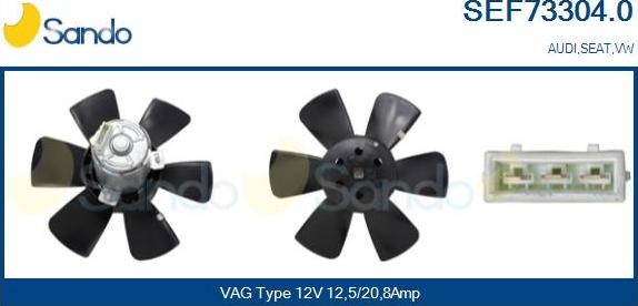 Sando SEF73304.0 - Fan, radiator car-mod.net