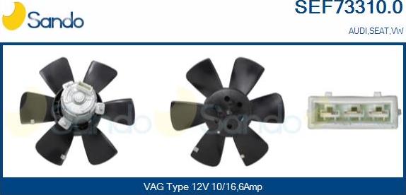 Sando SEF73310.0 - Fan, radiator car-mod.net