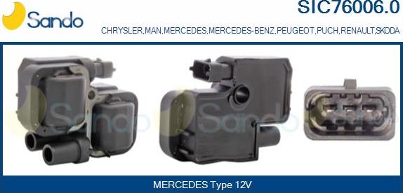 Sando SIC76006.0 - Ignition Coil car-mod.net