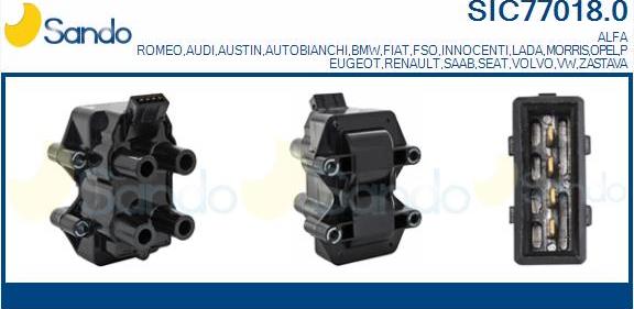 Sando SIC77018.0 - Ignition Coil car-mod.net