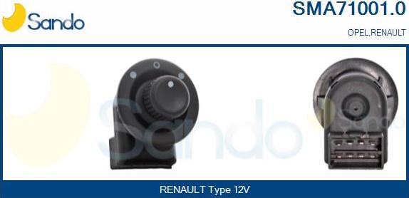 Sando SMA71001.0 - Switch, mirror adjustment car-mod.net